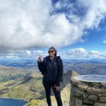 Person on top of Snowdon