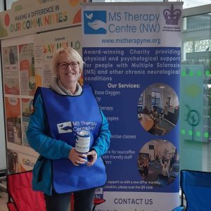 Person doing supermarket collection